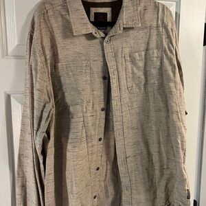 Prana Men's XL Light Tan Shirt